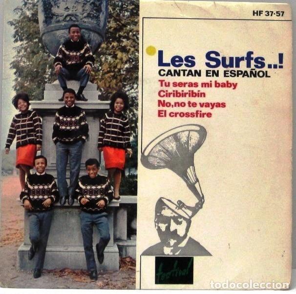 Discos de vinilo: LES SURFS CANTAN EN ESPA&Ntilde;OL - SINGLE - Foto 1