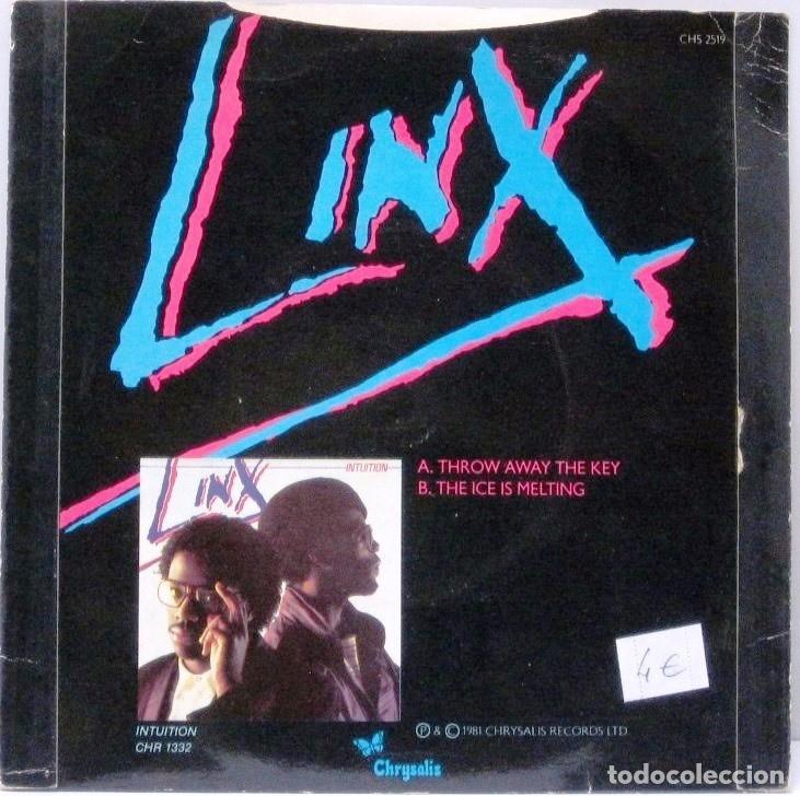 Discos de vinilo: THROW AWAY THE KEY - LINX - SINGLE - Foto 2