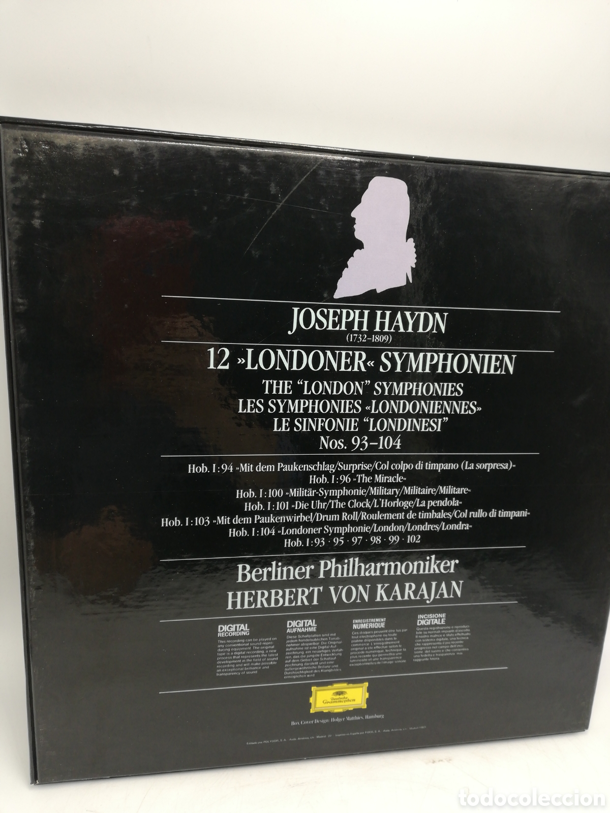 Discos de vinilo: Haydn. 12 Sinfon&iacute;as. Karajan. - Foto 2