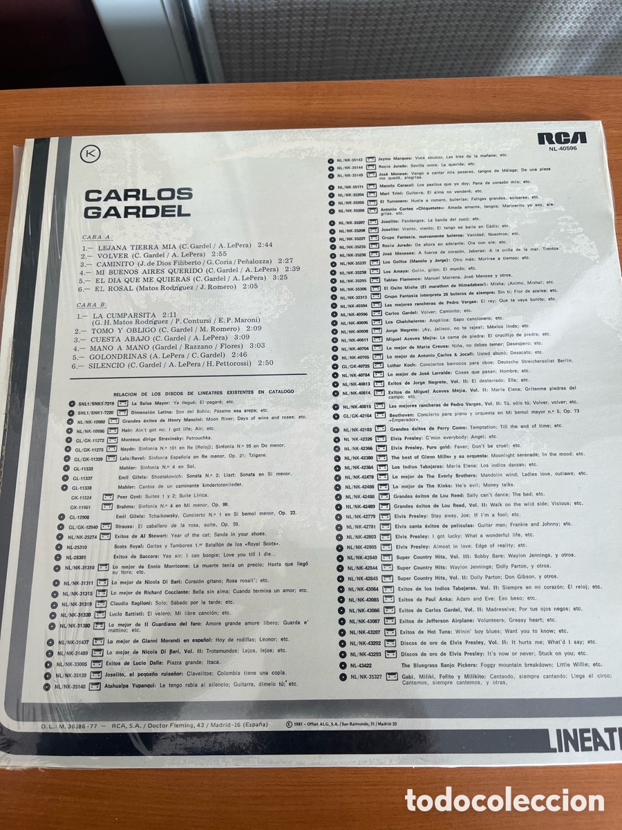 Discos de vinilo: Carlos Gardel - Carlos Gardel - Foto 2