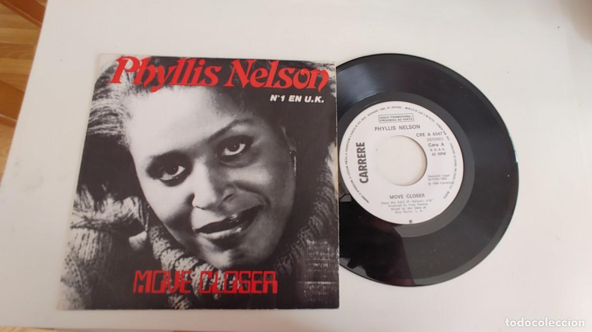Discos de vinilo: PHYLLIS NELSON-SINGLE MOVE CLOSE-PROMO UNA CARA - Foto 1