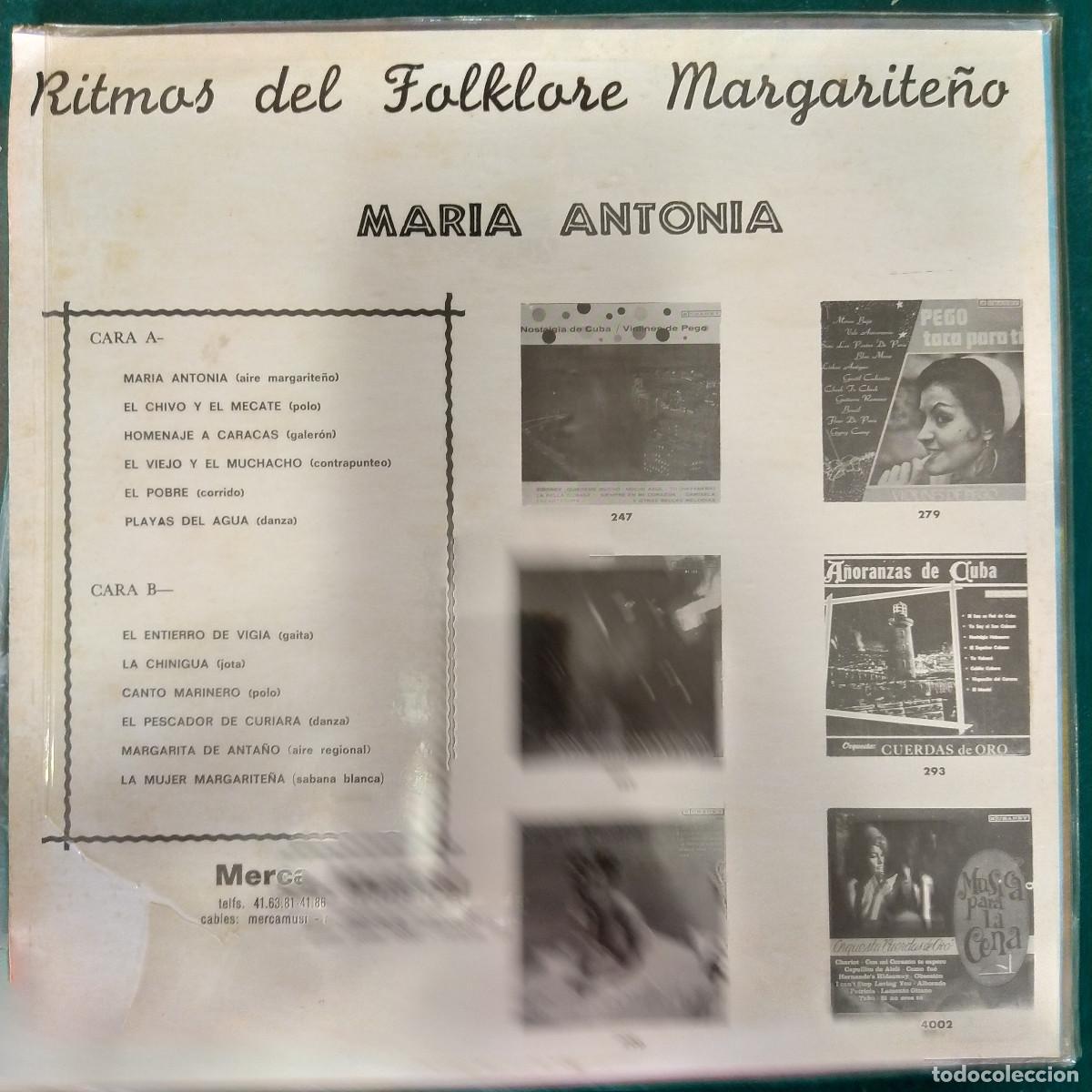 Discos de vinilo: MARIA ANTONIA MARGARITE&Ntilde;O - Foto 2