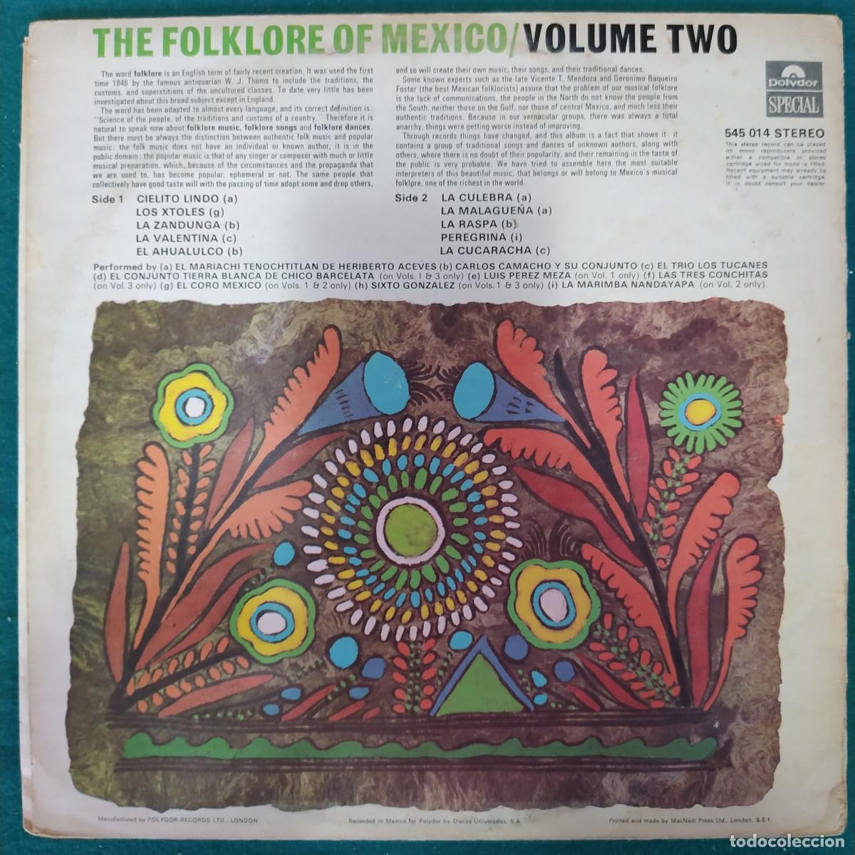 Discos de vinilo: The Folklore Of Mexico / Volume One - Foto 2