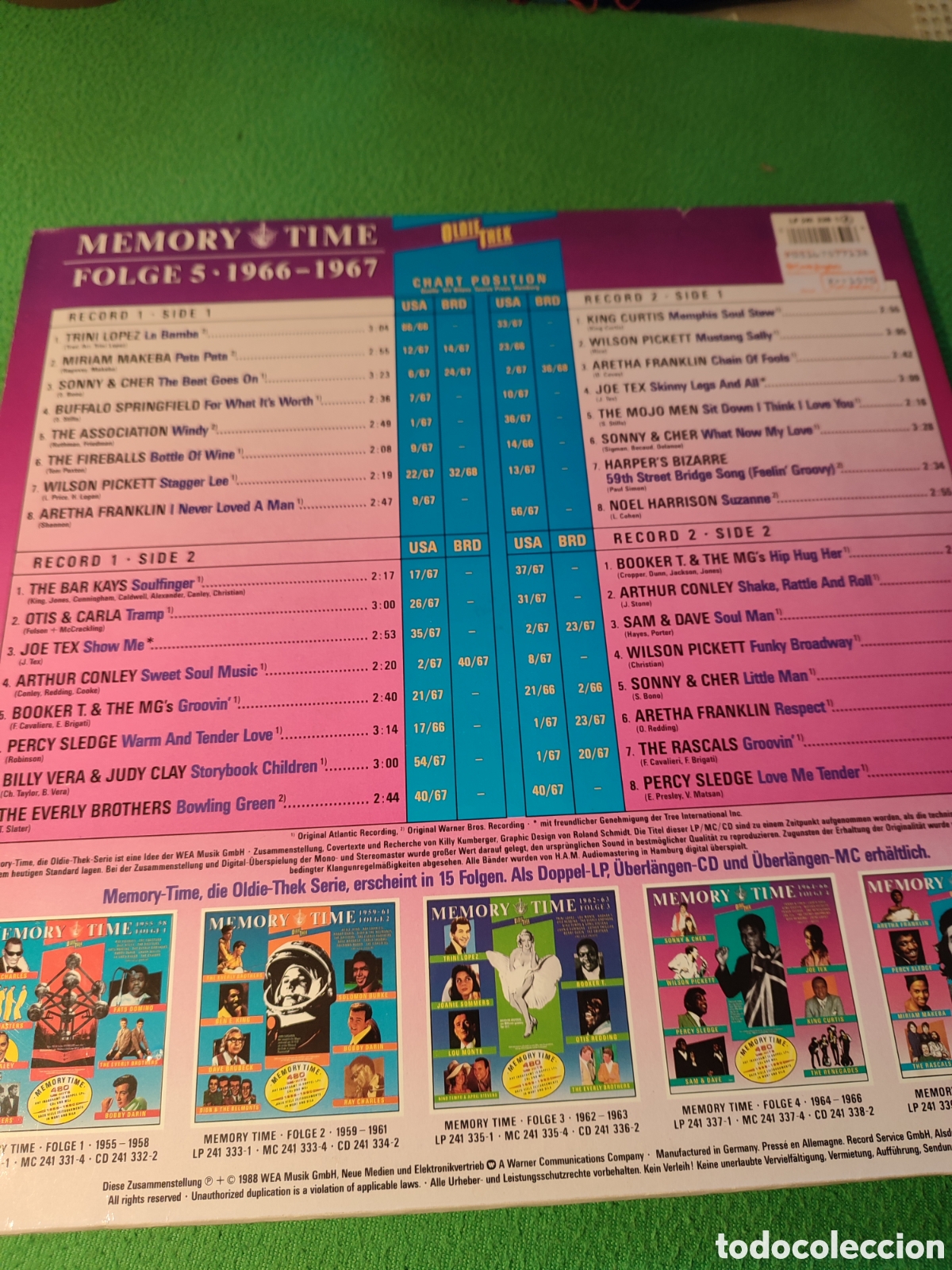 Discos de vinilo: Memory Time 1966-1967 vinilo 2 Lps - Foto 3