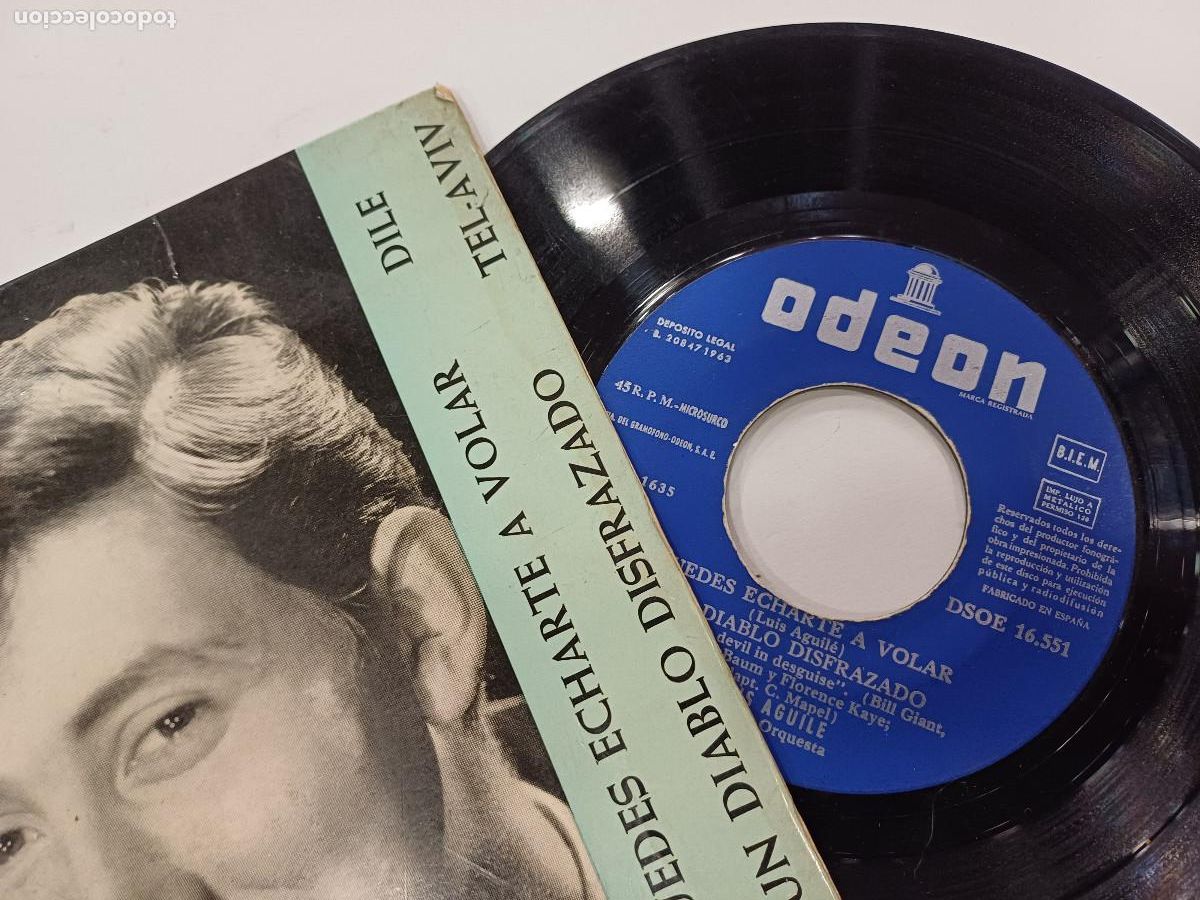 Discos de vinilo: LUIS AGUILE/PUEDES ECHARTE A VOLAR/SINGLE. - Foto 2