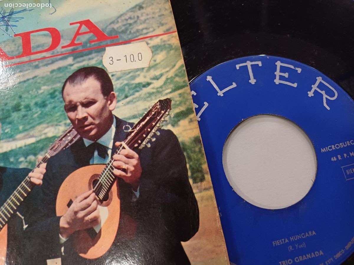 Discos de vinilo: TRIO GRANADA/FIESTA HUNGARA/SINGLE. - Foto 2