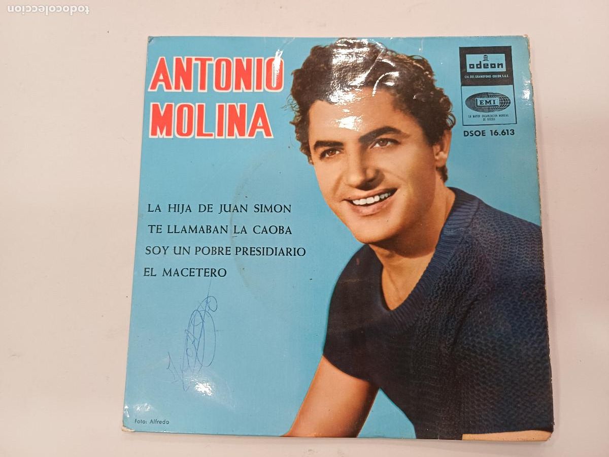 Discos de vinilo: ANTONIO MOLINA/LA HIJA DE JUAN SIMON/SINGLE. - Foto 1
