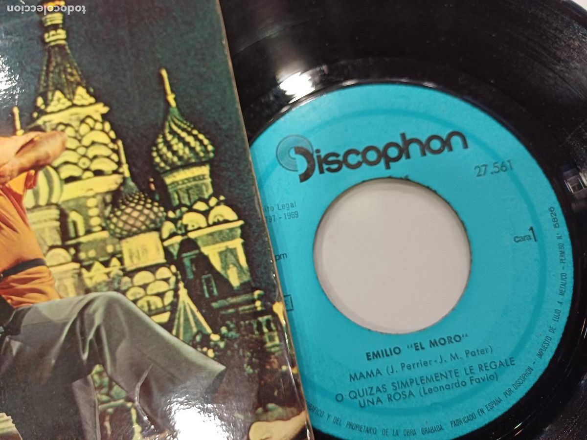 Discos de vinilo: EMILIO EL MORO/MAMA/SINGLE. - Foto 2