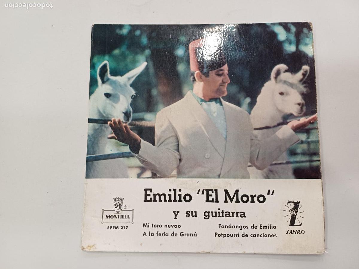 Discos de vinilo: EMILIO EL MORO/MI TORO NEVAO/SINGLE. - Foto 1