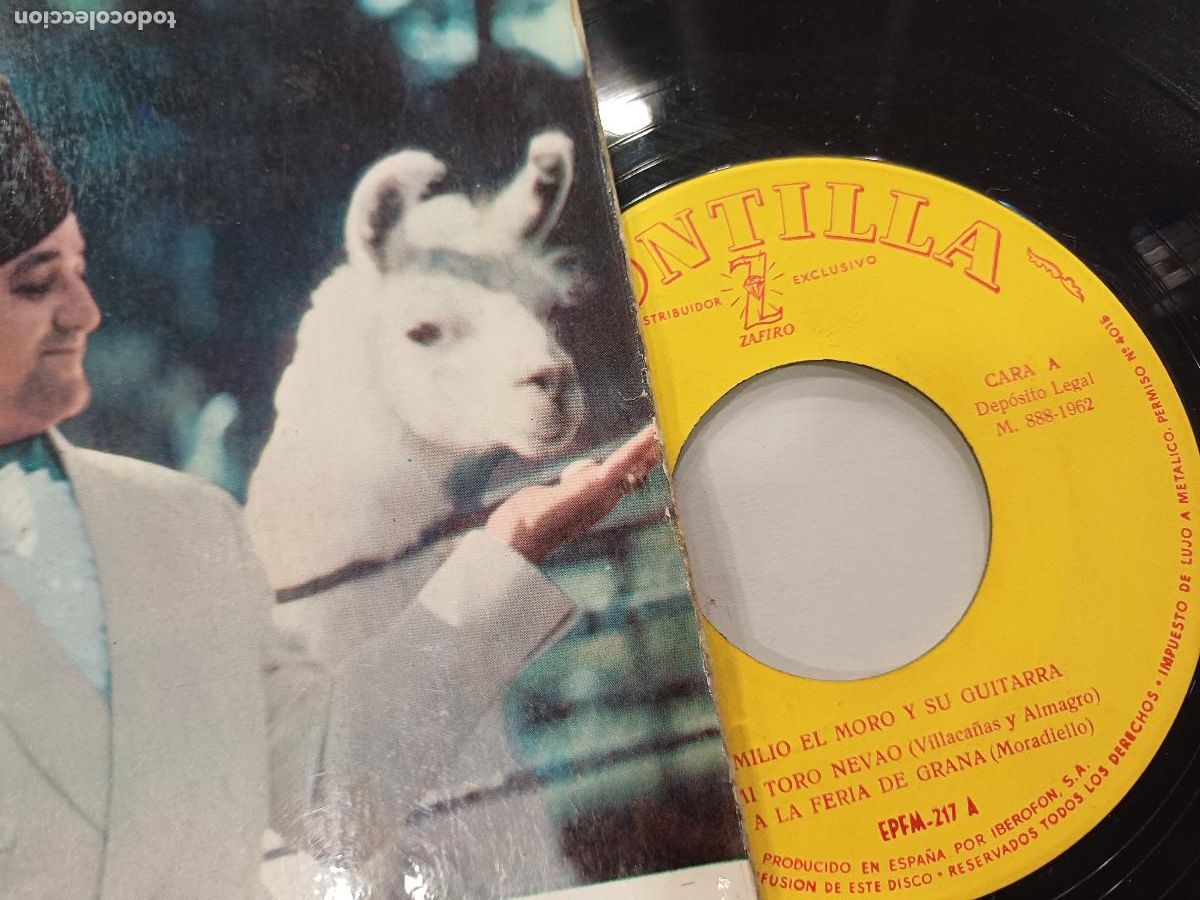 Discos de vinilo: EMILIO EL MORO/MI TORO NEVAO/SINGLE. - Foto 2