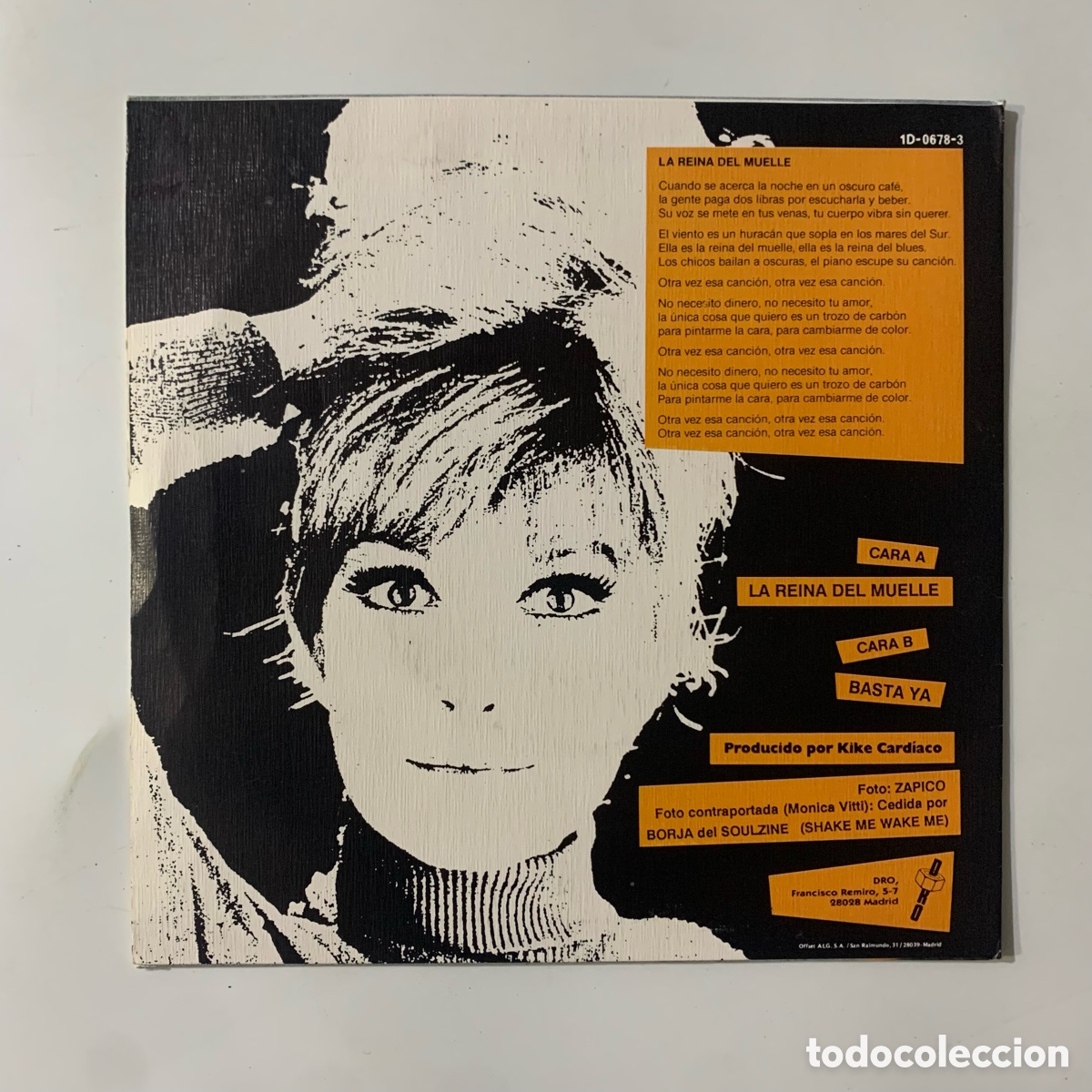 Discos de vinilo: SINGLE 7 Los Flechazos &lrm;&ndash; La Reina Del Muelle DE 1990 - Foto 2