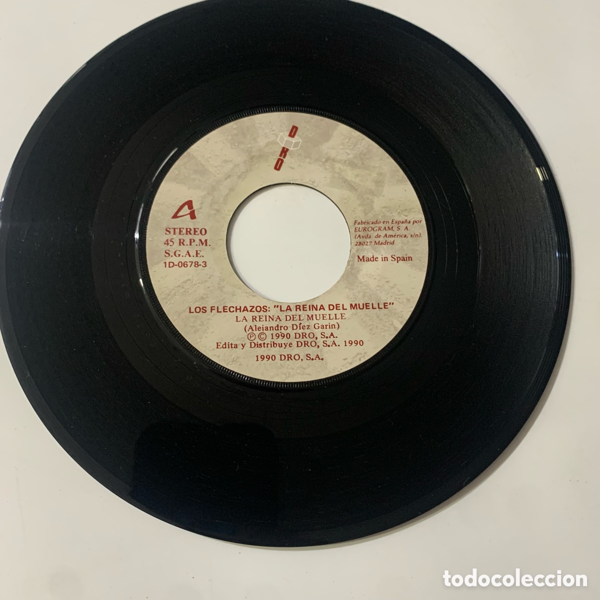 Discos de vinilo: SINGLE 7 Los Flechazos &lrm;&ndash; La Reina Del Muelle DE 1990 - Foto 3