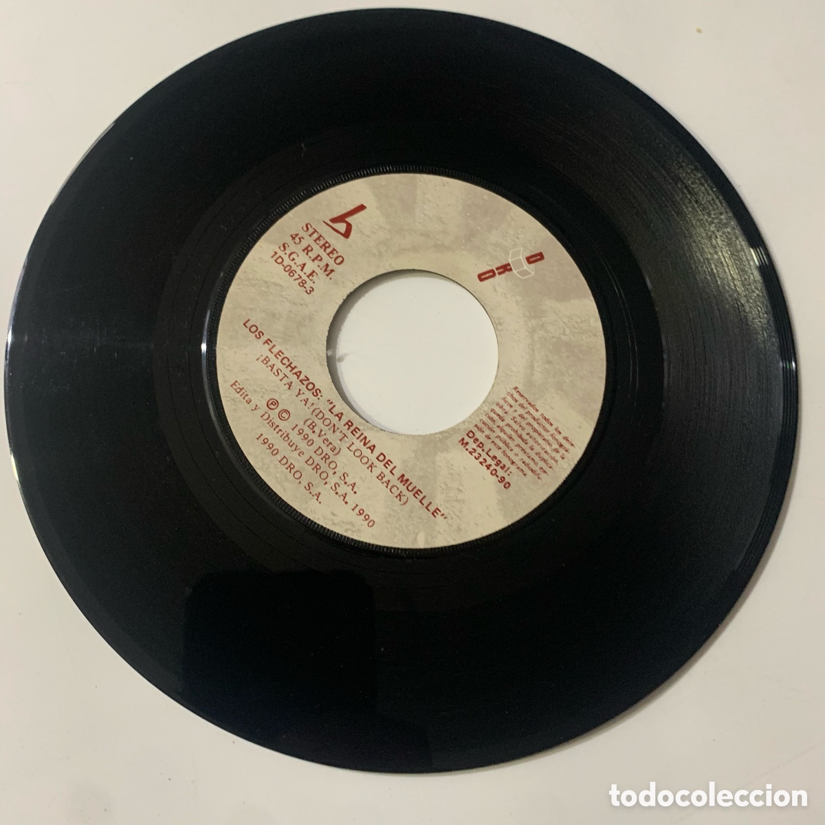 Discos de vinilo: SINGLE 7 Los Flechazos &lrm;&ndash; La Reina Del Muelle DE 1990 - Foto 4