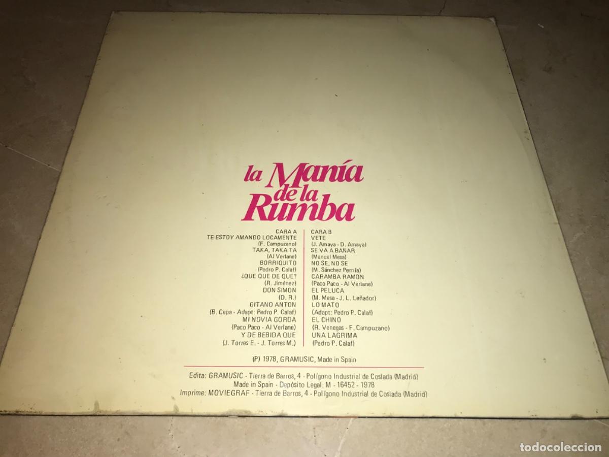 Discos de vinilo: LA MAN&Iacute;A DE LA RUMBA-ORIGINAL 1978 - Foto 2