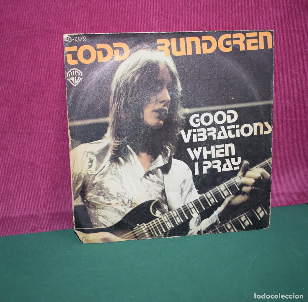 Discos de vinilo: Todd Rundgren &ndash; Good Vibrations / When I Pray - SINGLE 1976 - Foto 6