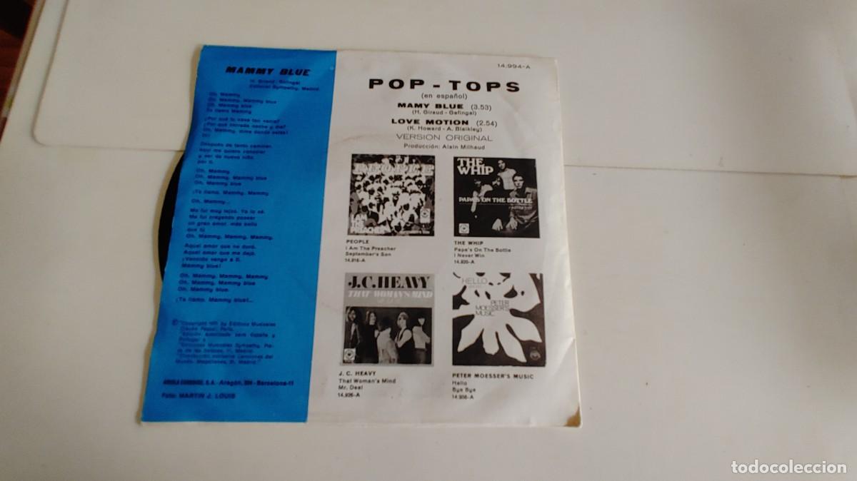 Discos de vinilo: POP TOPS-SINGLE MAMY BLUE-EN ESPA&Ntilde;OL - Foto 2