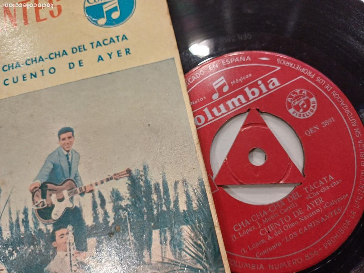Discos de vinilo: LOS 5 CAMINANTES/VEN QUE TE DIGA/SINGLE. - Foto 2