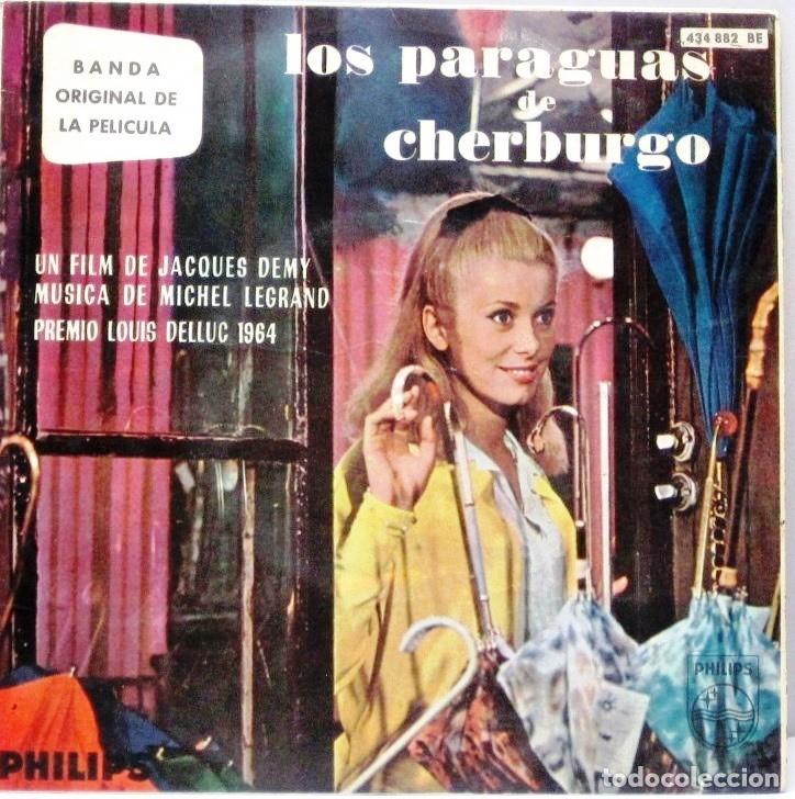 Discos de vinilo: LOS PARAGUAS DE CHERBURGO - BANDA SONORA - SINGLE - Foto 1