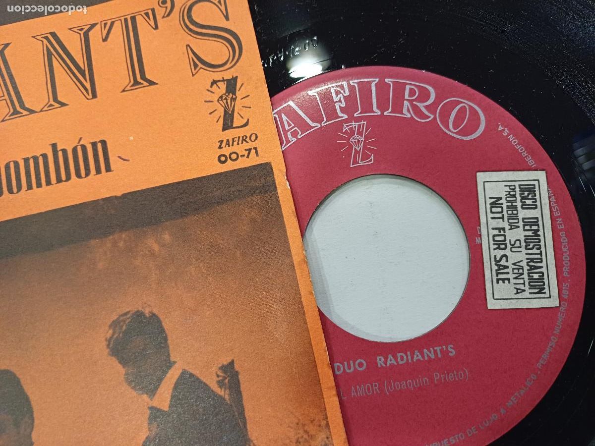 Discos de vinilo: DUO RADIANTS/EL AMOR/SINGLE PROMOCIONAL. - Foto 2