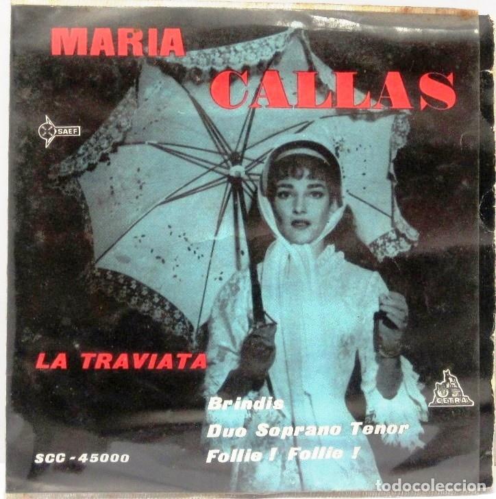 Discos de vinilo: MARIA CALLAS - LA TRAVIATA - SINGLE - Foto 1