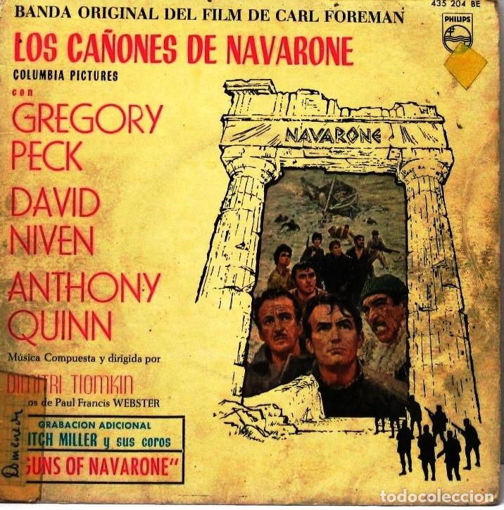 Discos de vinilo: LOS CA&Ntilde;ONES DE NAVARONE - BANDA SONORA - SINGLE - Foto 1