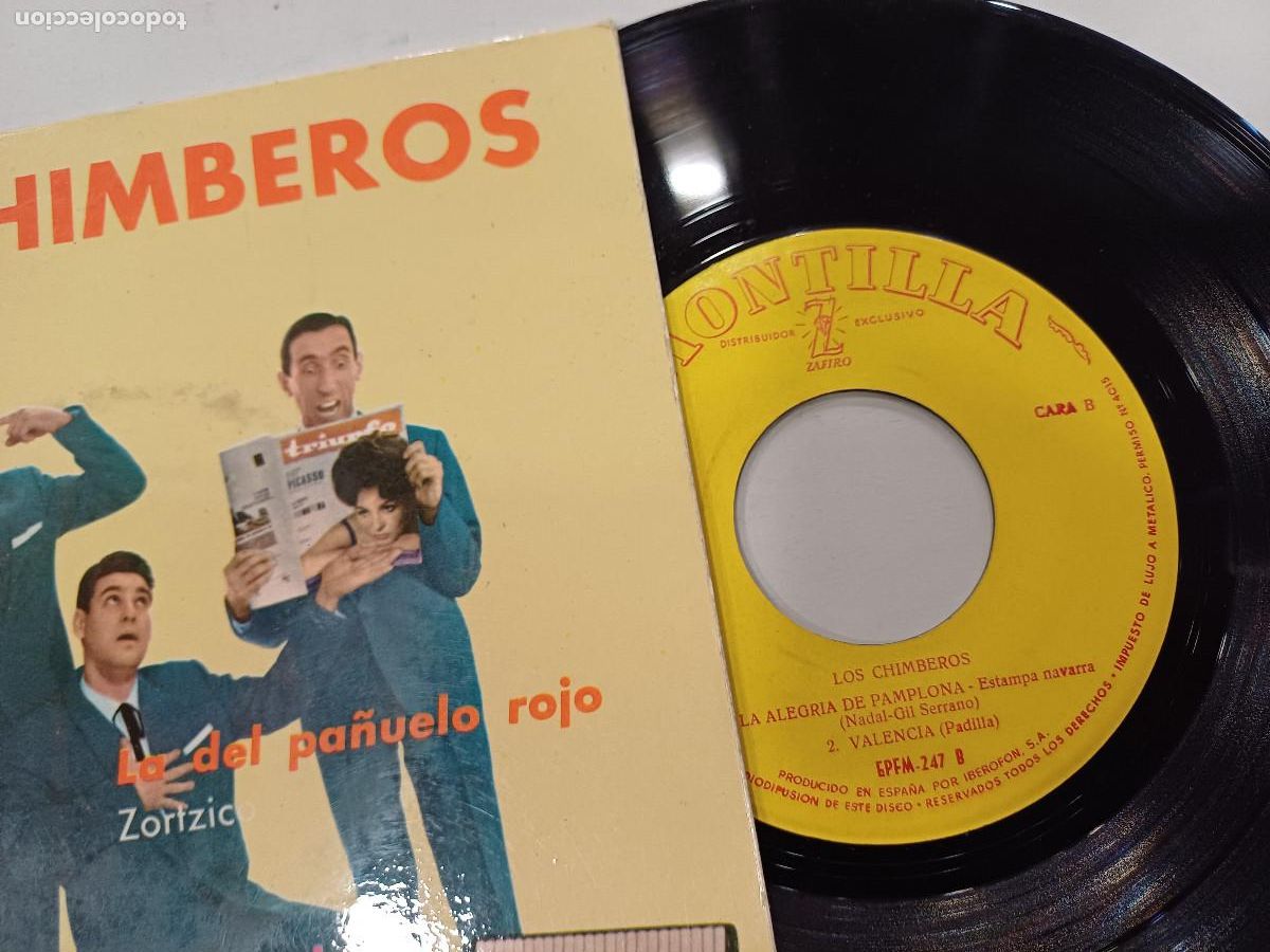 Discos de vinilo: LOS CHIMBEROS/LAMPORDA/SINGLE. - Foto 2