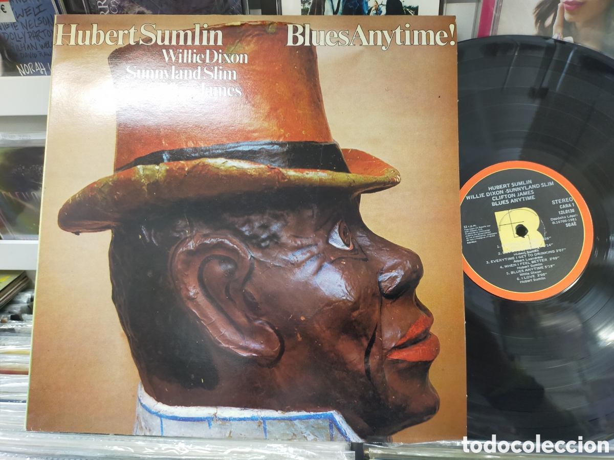 Discos de vinilo: Hubert sumlim LP blues anytime! Espa&ntilde;a 1981 - Foto 1