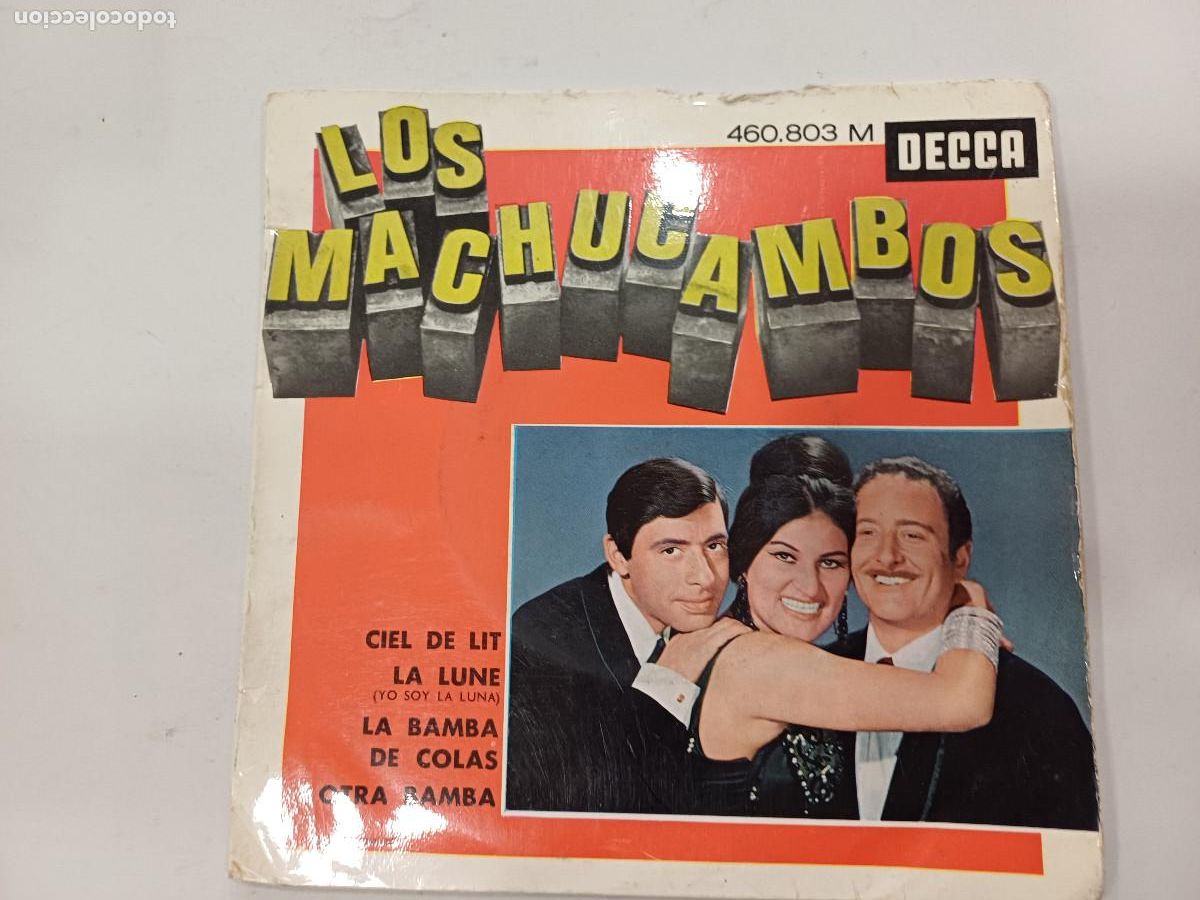 Discos de vinilo: LOS MACHUCAMBOS/CIEL DE LIT/SINGLE. - Foto 1