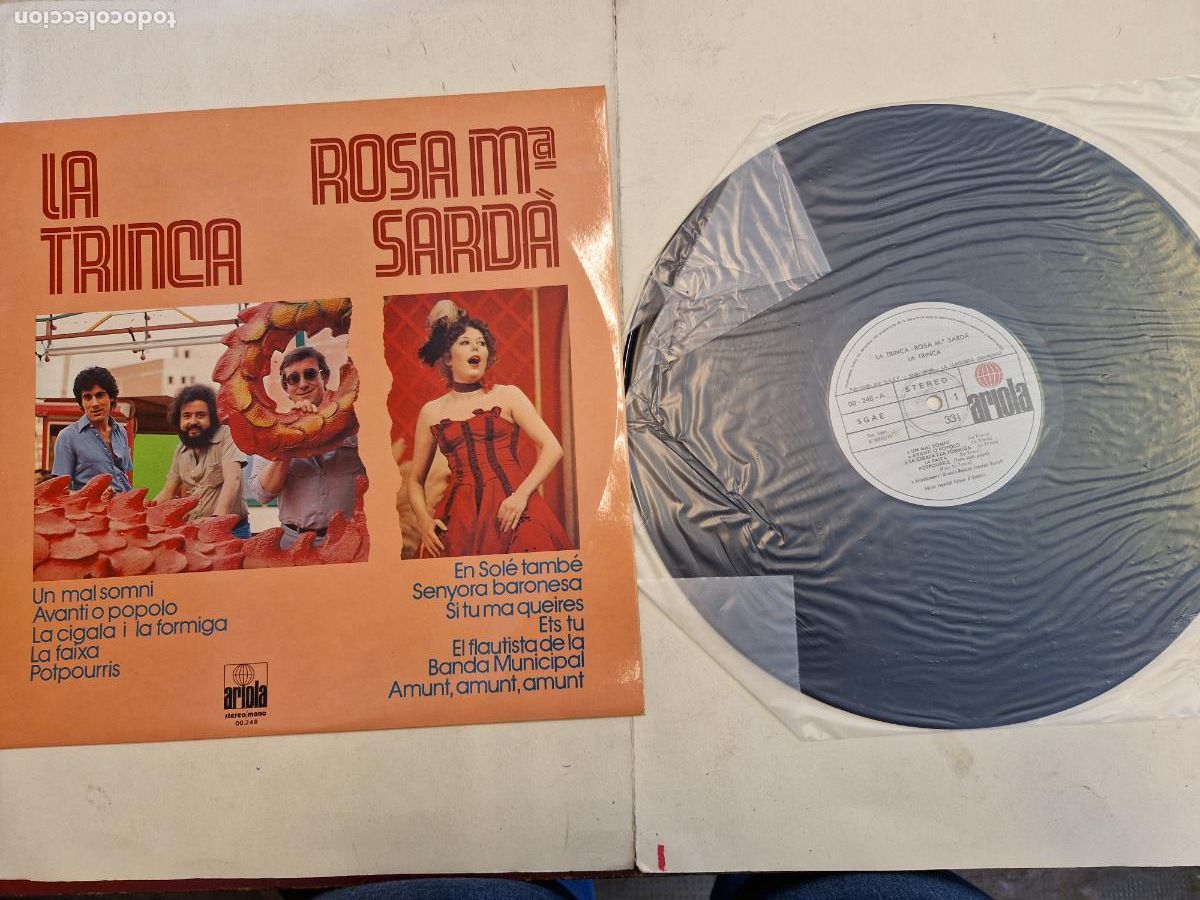 Discos de vinilo: LA TRINCA. ROSA MA SARD&Agrave;. - Foto 1