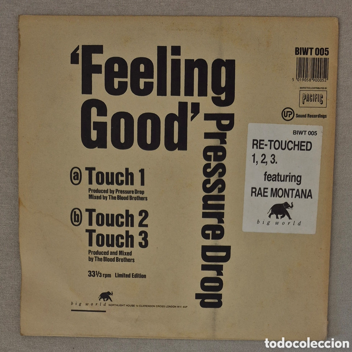 Discos de vinilo: MAXI - PRESSURE DROP - FEELING GOOD - 1990 INGLATERRA - Foto 2