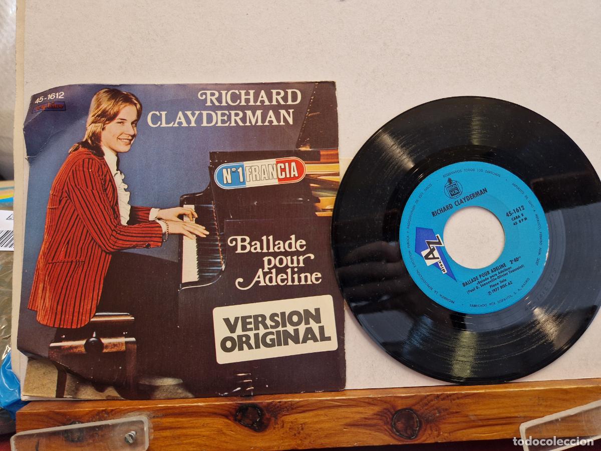 Discos de vinilo: RICHARD CLAYDERMAN. BALLA DE POUR ADELINE - Foto 1