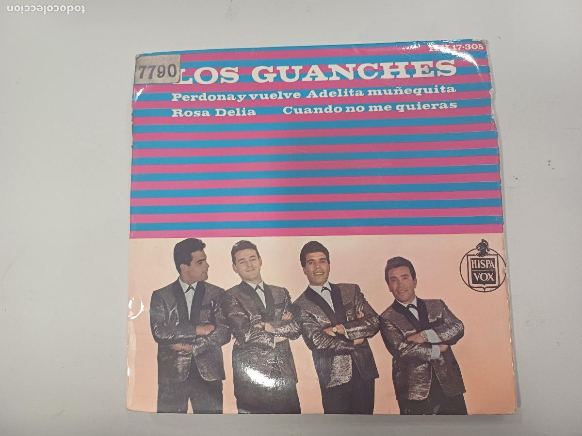 Discos de vinilo: LOS GUANCHES/PERDONA Y VUELVE/SINGLE. - Foto 1