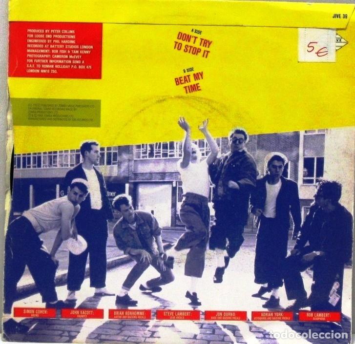 Discos de vinilo: ROMAN HOLLIDAY - DONT TRY TO STOP IT - SINGLE - Foto 2