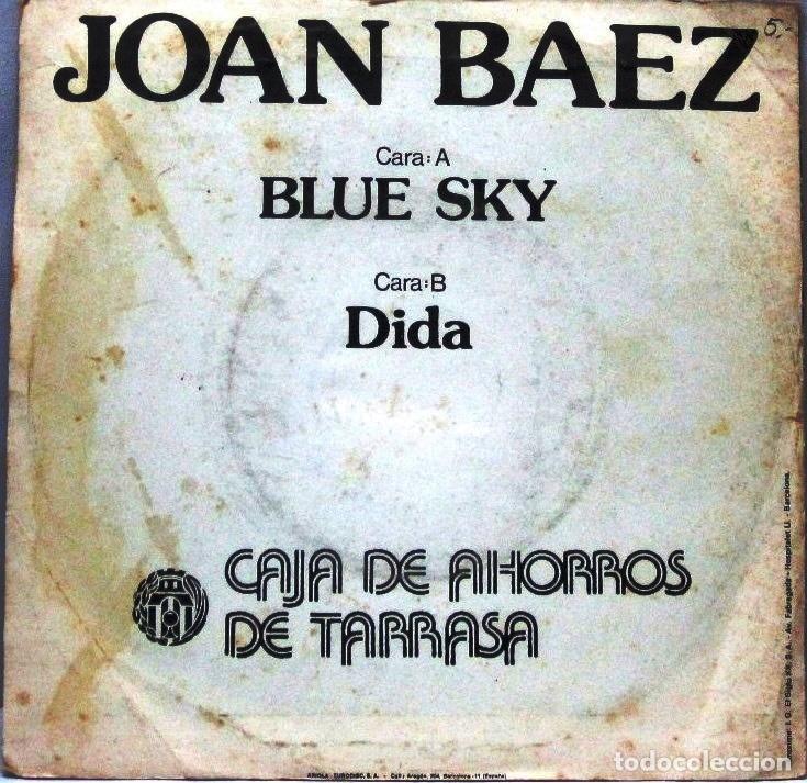 Discos de vinilo: JOAN BAEZ - BLUE SKY - DIDA - SINGLE - Foto 2