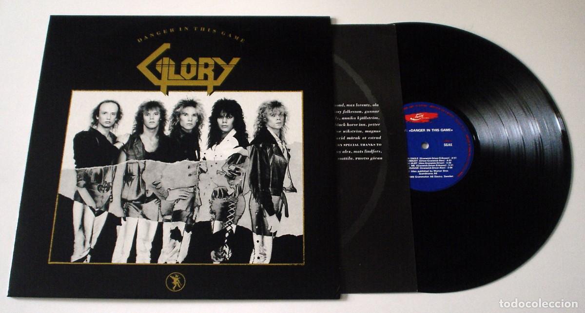 Discos de vinilo: LP GLORY - DANGER IN THIS GAME - Foto 3