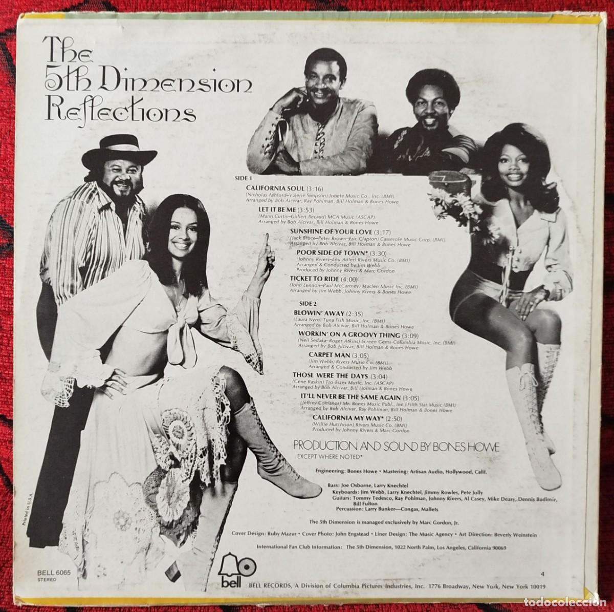 Discos de vinilo: THE 5TH DIMENSION ** Reflections ** VINILO LP ORIGINAL USA - Foto 2