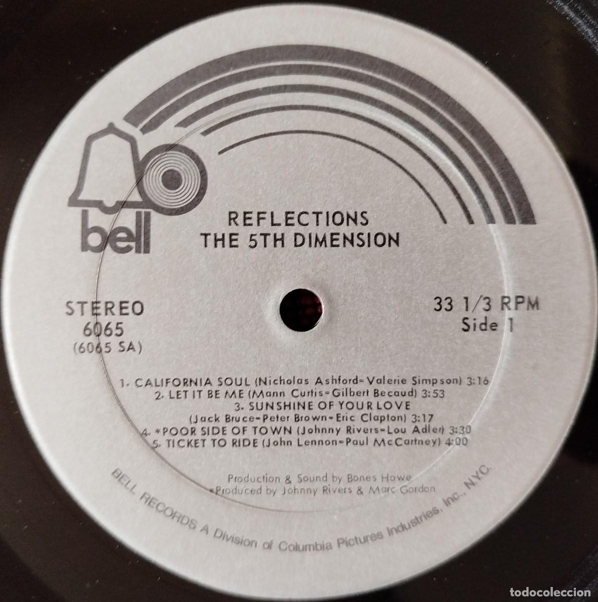 Discos de vinilo: THE 5TH DIMENSION ** Reflections ** VINILO LP ORIGINAL USA - Foto 3