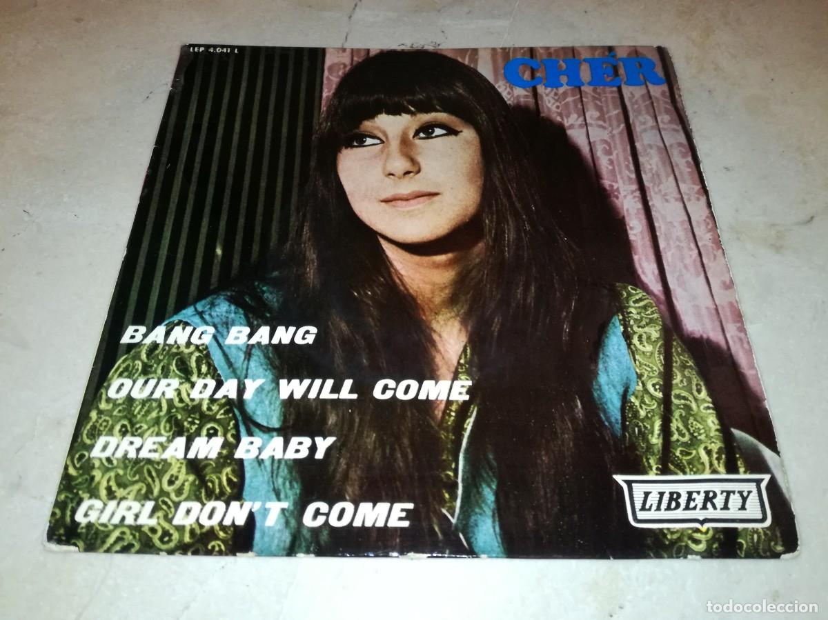 Discos de vinilo: CH&Eacute;R-BANG BANG + 3-ORIGINAL ESPA&Ntilde;OL 1966 - Foto 1