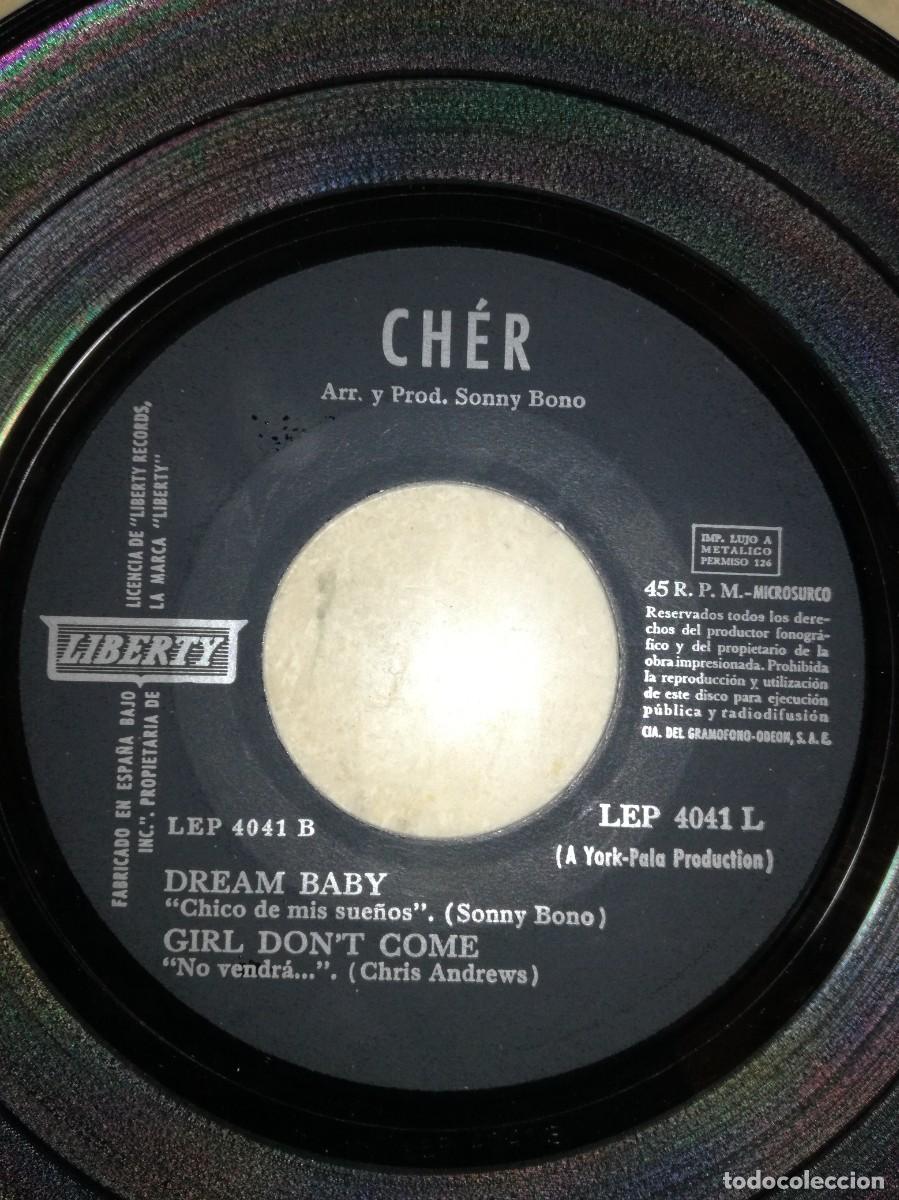 Discos de vinilo: CH&Eacute;R-BANG BANG + 3-ORIGINAL ESPA&Ntilde;OL 1966 - Foto 4