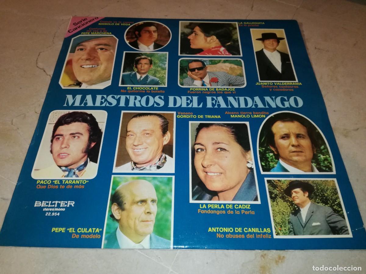 Discos de vinilo: MAESTROS DEL FANDANGO-ORIGINAL 1974 - Foto 1