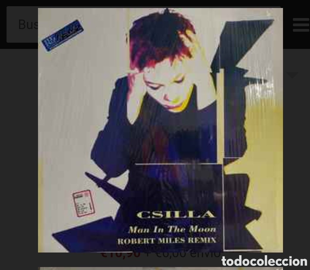 Discos de vinilo: Csilla&nbsp;&lrm;&ndash;&nbsp;Man In The Moon (Robert Miles Remix) - Foto 1