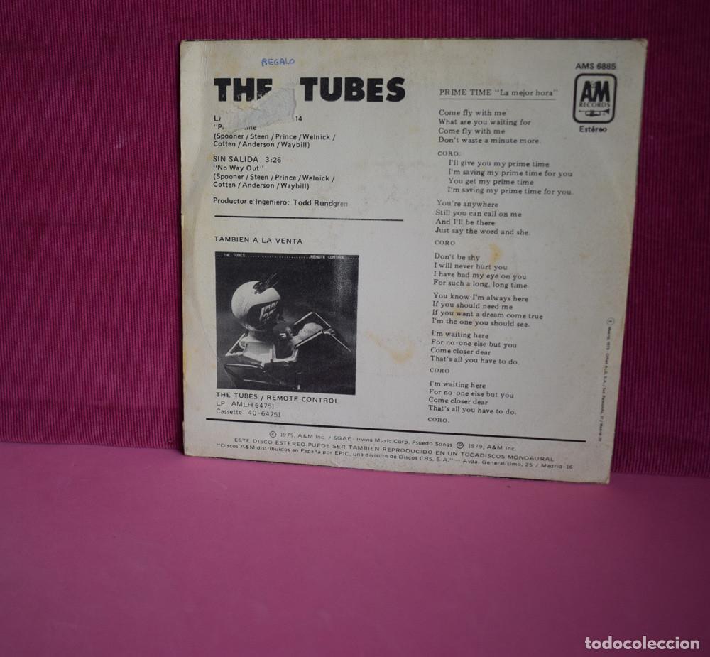 Discos de vinilo: THE TUBES - LA MEJOR HORA - SINGLE ESPA&Ntilde;OL - Foto 4