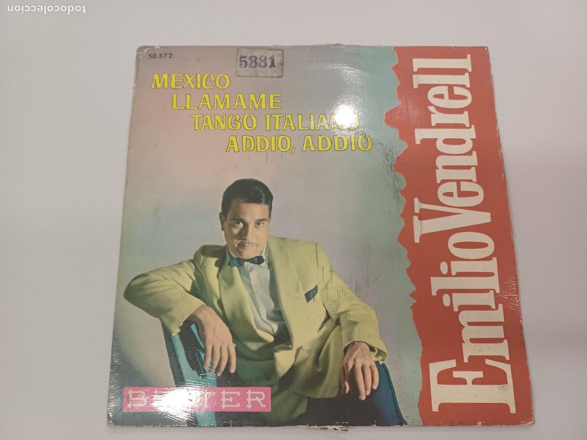 Discos de vinilo: EMILIO VENDRELL/MEXICO/SINGLE. - Foto 1