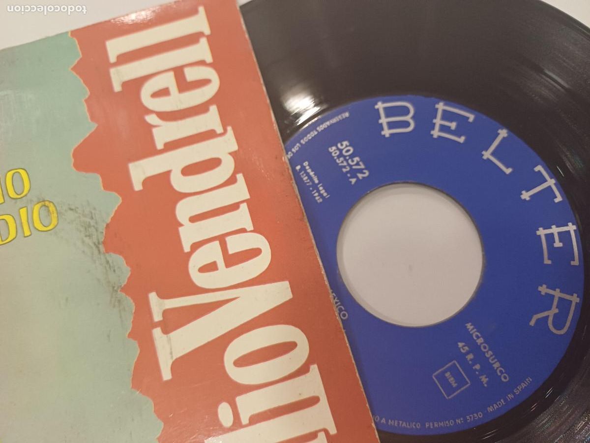 Discos de vinilo: EMILIO VENDRELL/MEXICO/SINGLE. - Foto 2