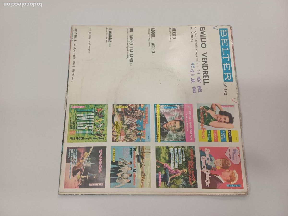 Discos de vinilo: EMILIO VENDRELL/MEXICO/SINGLE. - Foto 3