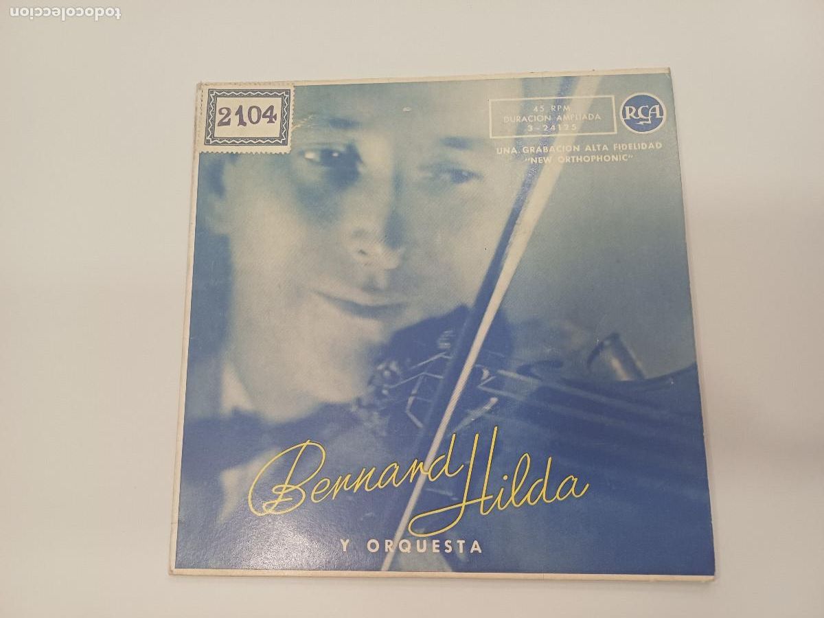 Discos de vinilo: BERNARD HILDA Y SU ORQUESTA/BRIVIDO BLU/SINGLE. - Foto 1