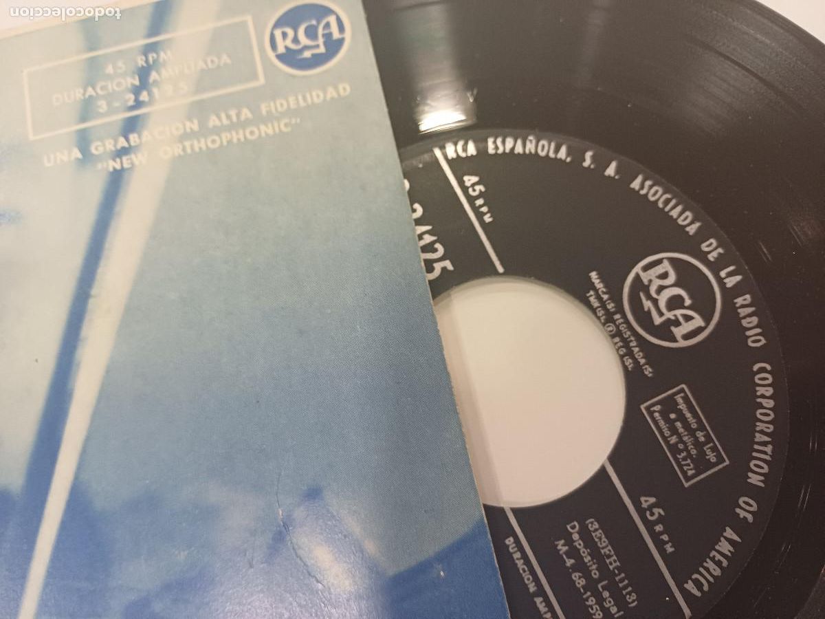 Discos de vinilo: BERNARD HILDA Y SU ORQUESTA/BRIVIDO BLU/SINGLE. - Foto 2