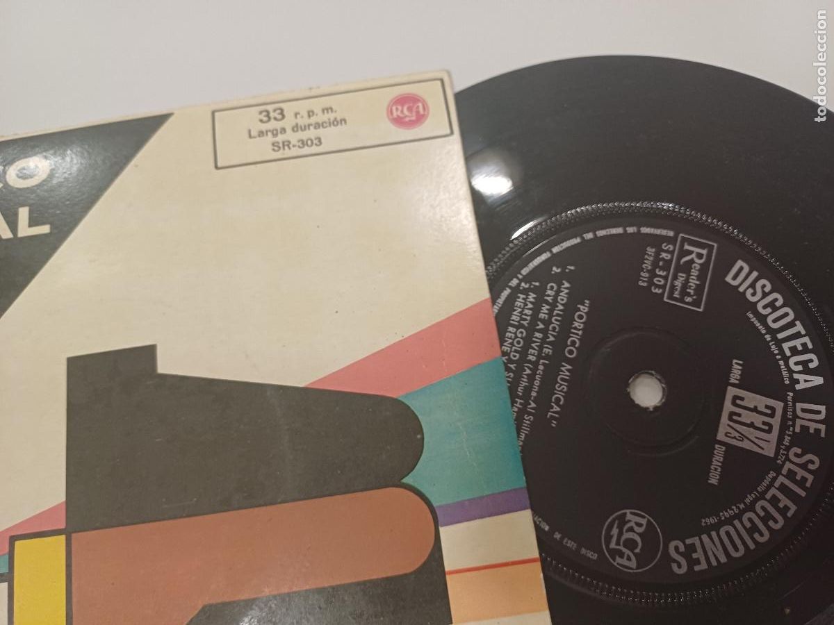 Discos de vinilo: PORTICO MUSICAL/ANDALUCIA/SINGLE. - Foto 2
