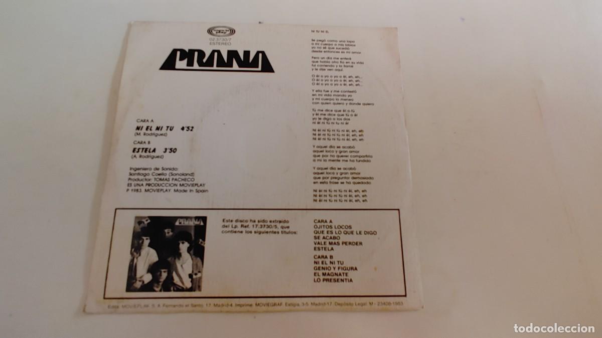 Discos de vinilo: PRANA-SINGLE NI EL NI TU - Foto 2