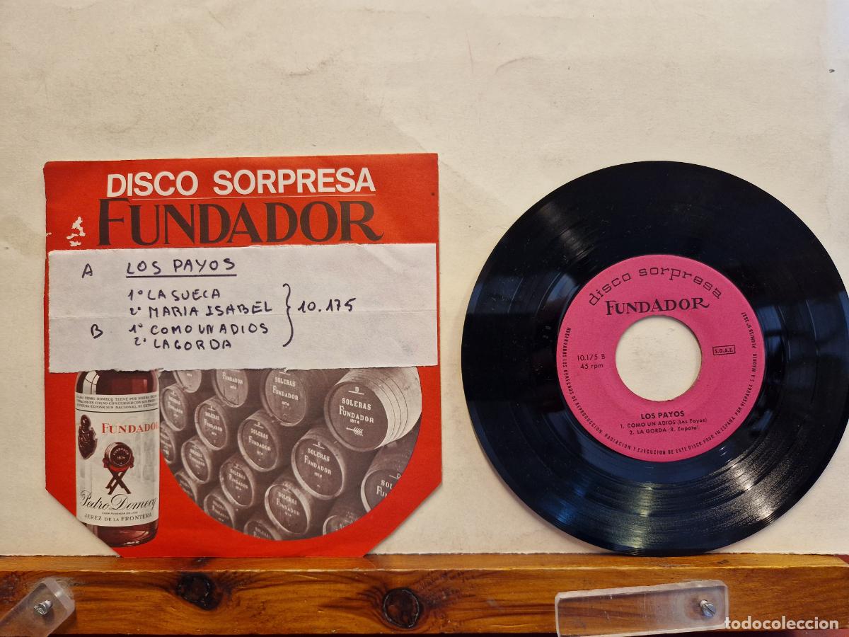 Discos de vinilo: DISCO SOPRESA FUNDADOR. LOS PAYOS. LA SUECA. - Foto 1
